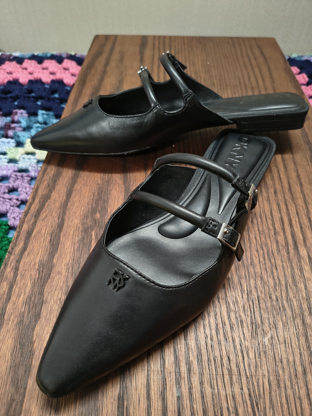 DKNY Pointed Mule with Double Strap